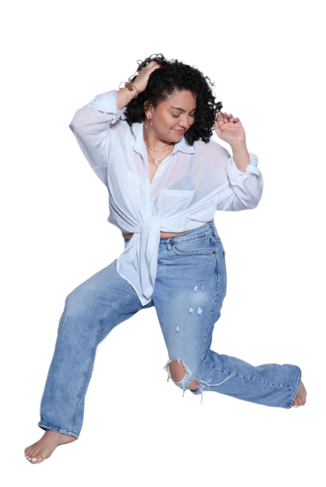 The Goddess Shirt – White – Ella Where She Shops