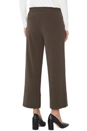 Tie Waist Ankle Wide Leg Pants – Back – Ella Where She Shops