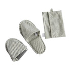 Travel Slippers With Pouch gray ella where she shops