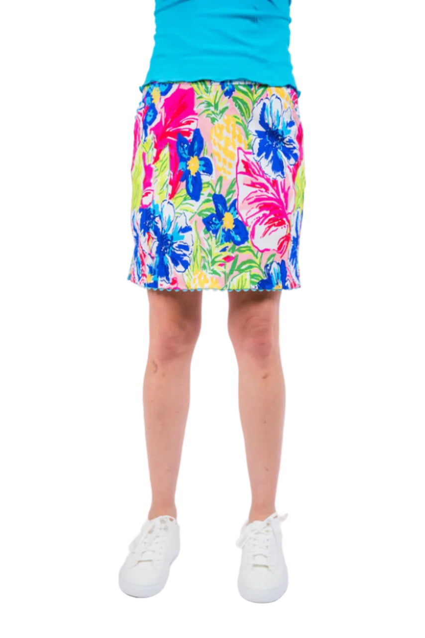 Tropical Ric-rac Trim Skort Ella Where She Shops