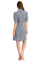 Tyler Böe Alicia Knit Dress blue white stain glass ella where she shops