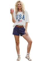 USA Flag Printed Tee Ella Where She Shops