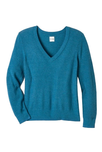 Waffle_V-neck_Sweater_ella_where_she_shops