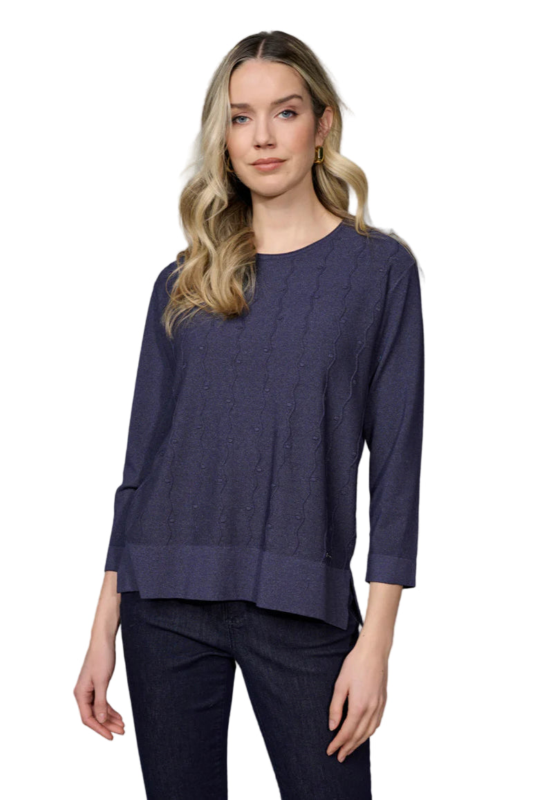 Wave Pattern Top – Front – Ella Where She Shops