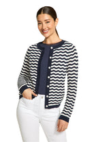 Wave Stitch Cardigan – Front – Ella Where She Shops