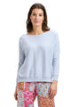 Zaket & Plover Button Boat Neck Sweater sky ella where shops