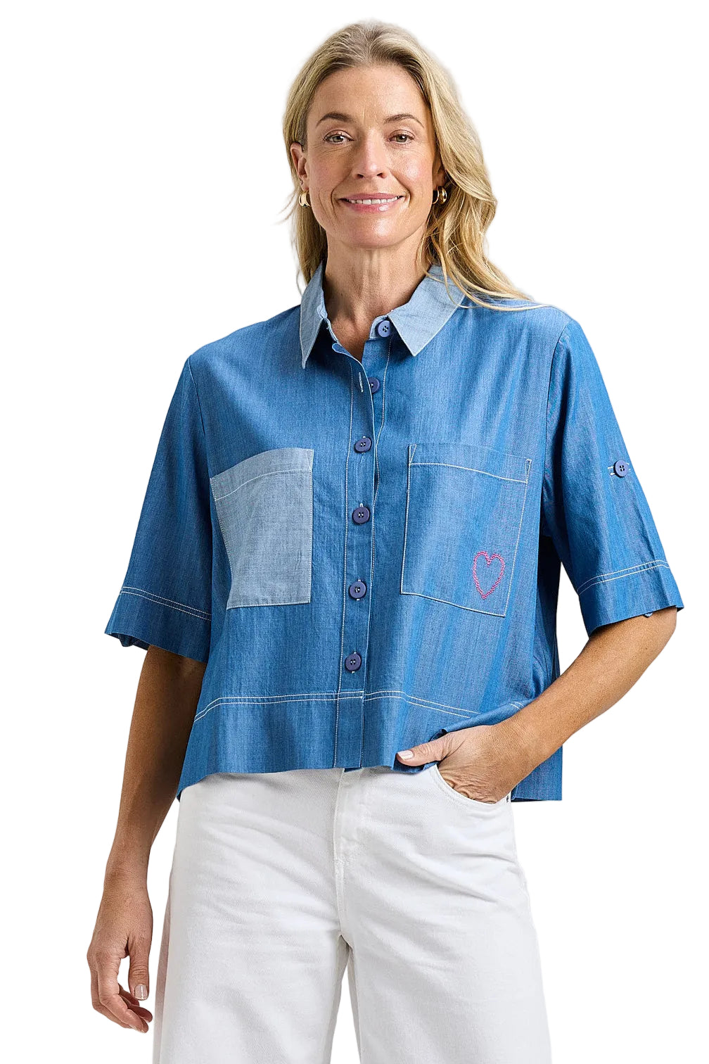 Zaket & Plover Denim Shirt denim ella where she shops