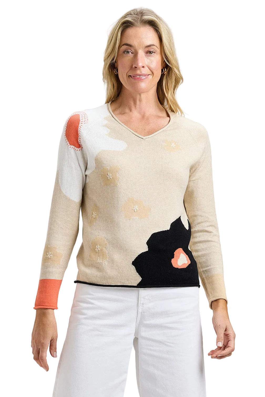 Zaket & Plover Garden Pond Sweater sand ella where she shops