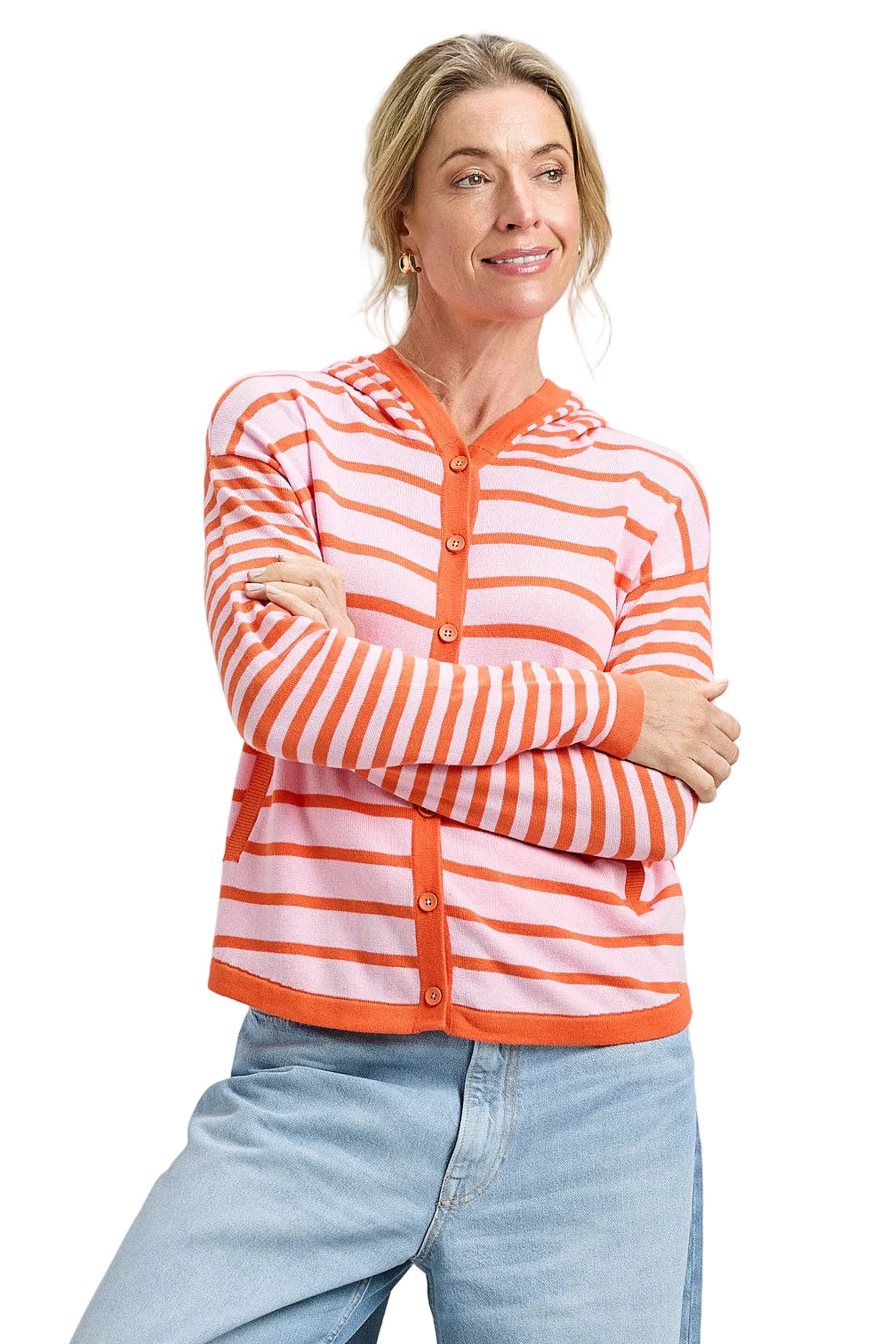 Zaket & Plover Multi Stripe Hoodie ella where she shops