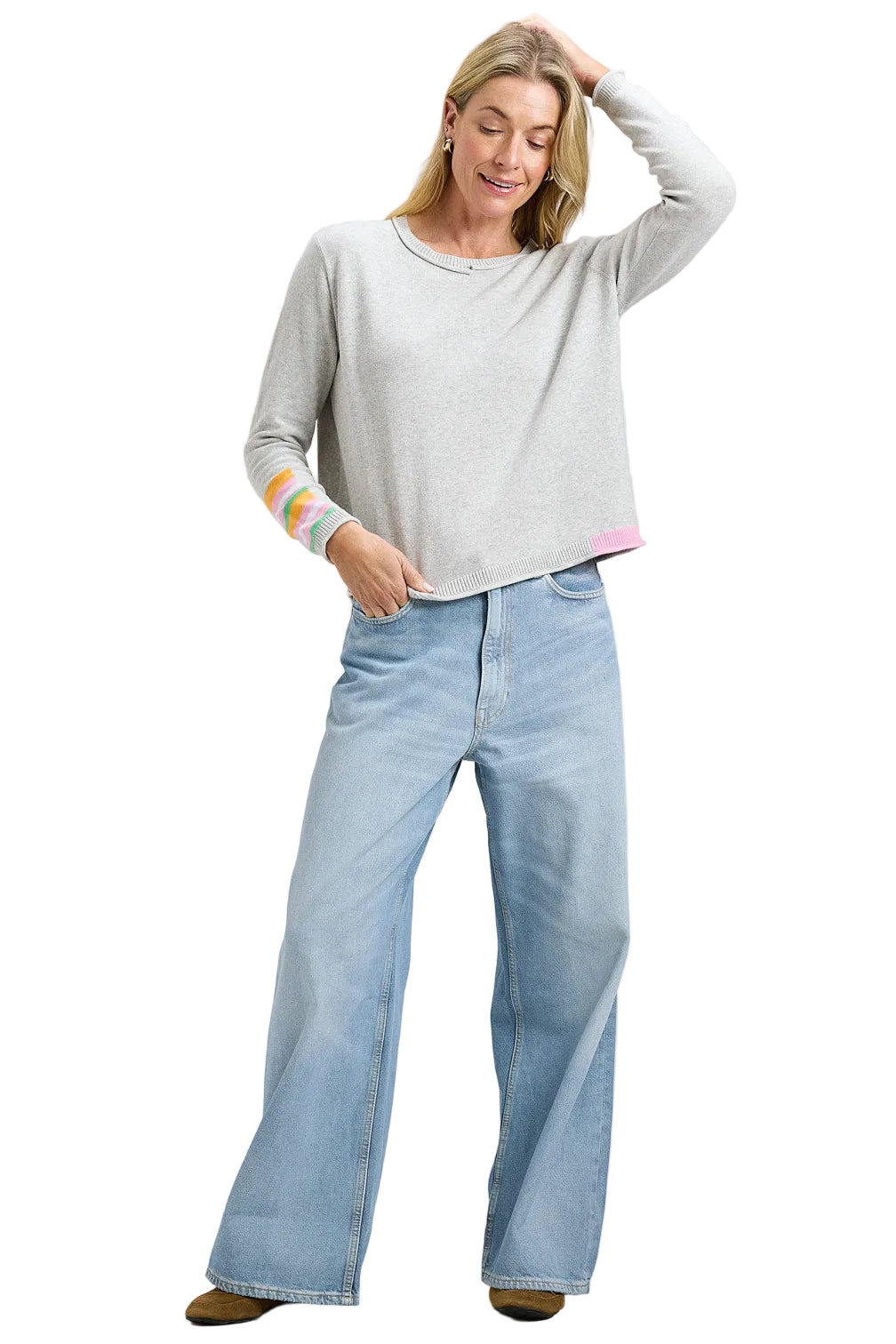 Zaket & Plover Roll Trim Sweater ella where she shops