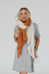 Sunset Shades Cozy Scarf - Ivory Multi