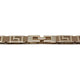 Stretch Leather Belt gold accents