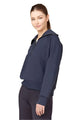 Spanx AirEssentials Half Zip in Classic Navy, front view