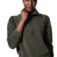 Spanx AirEssentials Half Zip in Dark Palm, front view