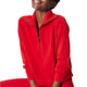 Spanx AirEssentials Half Zip in Spanx Red, front view
