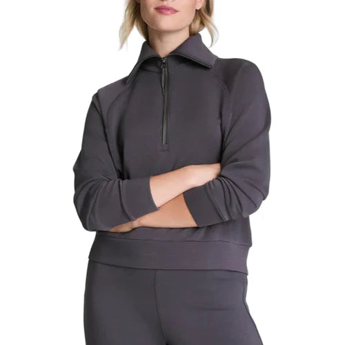 Spanx AirEssentials Half Zip in Storm