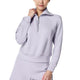 Spanx AirEssentials Half Zip in Violet Air, front view
