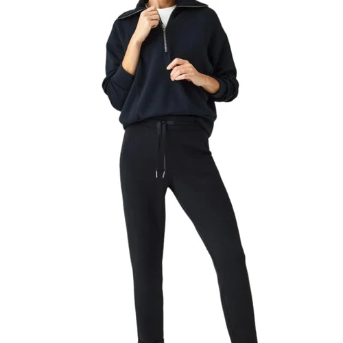 Spanx AirEssentials Tapered Pant in Very Black, front view