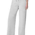 Spanx AirEssentials Wide Leg Pant in Light Heather Grey, front view