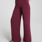 Spanx AirEssentials Wide Leg Pant in Plum Berry