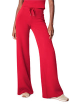 Spanx AirEssentials Wide Leg Pant in Spanx Red, front view