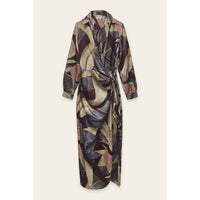 Notable Sensation Midi Shirt Wrap Dress