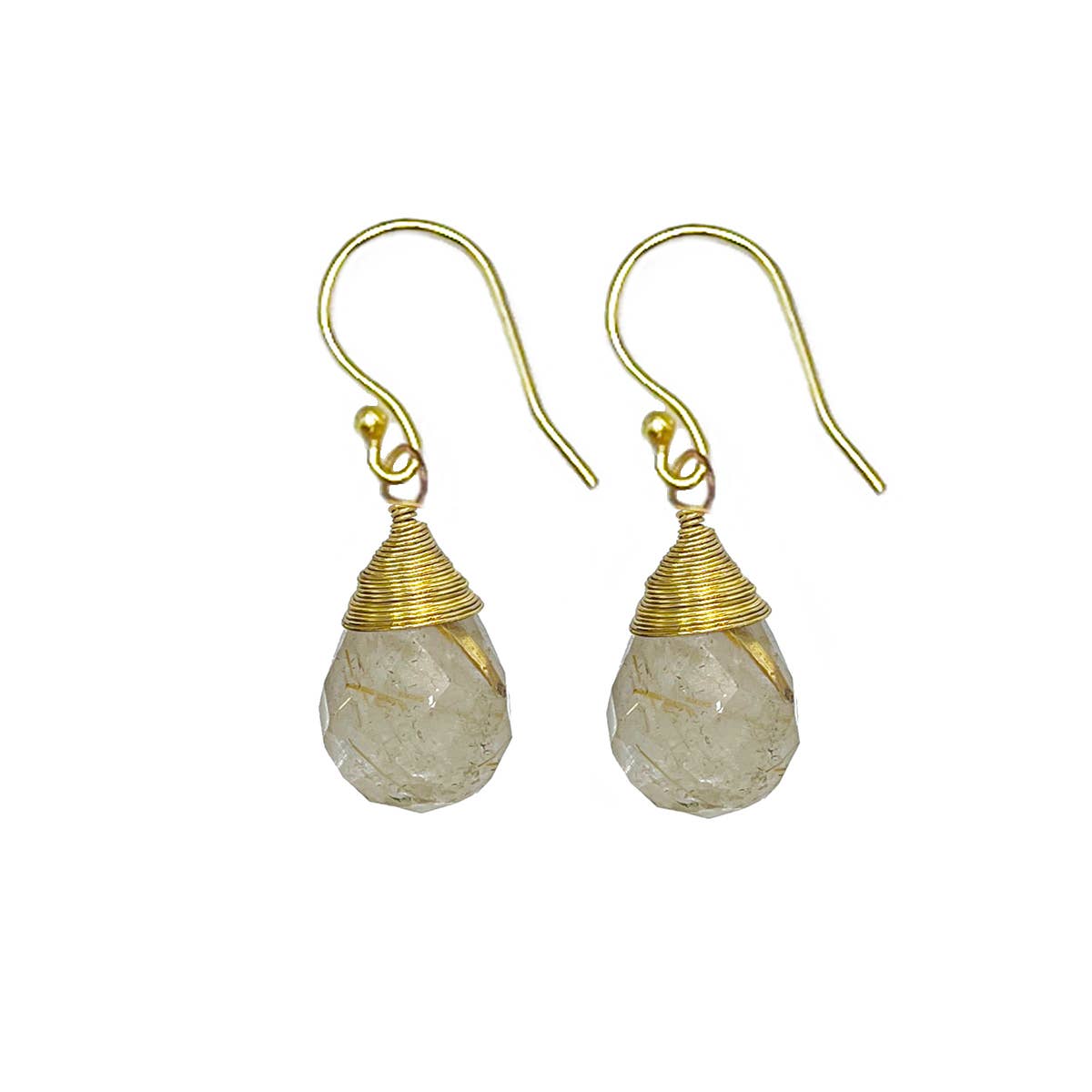 Tear-Drop Semi-Precious Stone Earrings