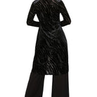 Last Tango Burnout Duster Jacket, leopard burnout print, back view