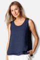 Jacquard Button Layer Tank