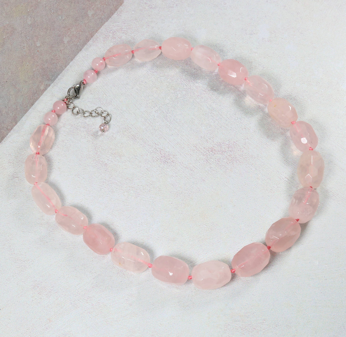 Rose Quartz Short Necklace