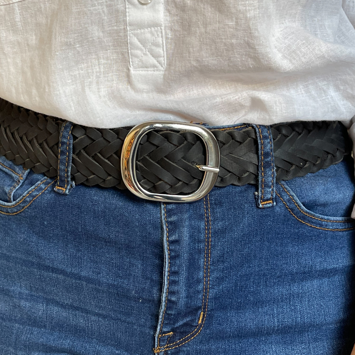 Windsor Braided Black Belt