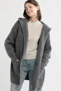 Coatigan Hooded Sweater Cardigan