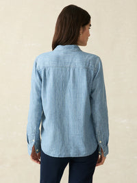 Cotton denim western shirt