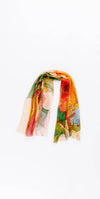 OTRACOSA - Scarf Linen/Cotton - Otra Cosa - Watercolor Flowers - 4639