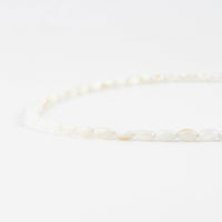 Pineapple Island - White Seed Beaded Necklace, Surf, Summer Jewelry