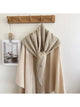 Cable knit triangle scarf, product photo