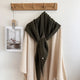 Cable knit triangle scarf, alternate view