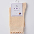 Everyday neutral crew socks, alternate view