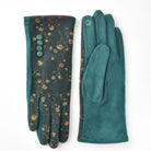 Floral touchscreen gloves, alternate view