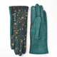 Floral touchscreen gloves, alternate view