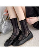 Lace ruffle crew socks, product photo