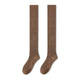 Brown opaque winter knee socks
