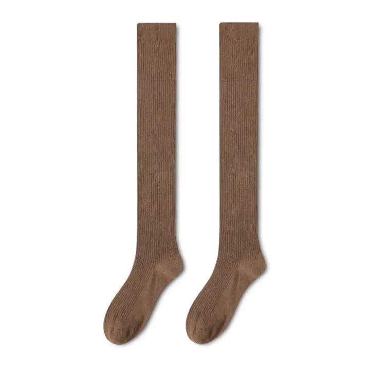 Opaque winter knee socks, alternate view