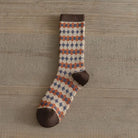 Plaid winter crew socks, alternate view