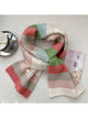 Striped fuzzy long scarf, product photo