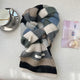 Striped fuzzy long scarf, alternate view