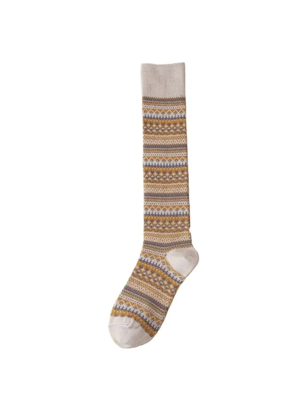 Vintage knee-high socks, product photo
