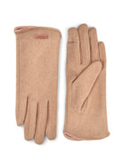 Coffee brown windproof touchscreen gloves
