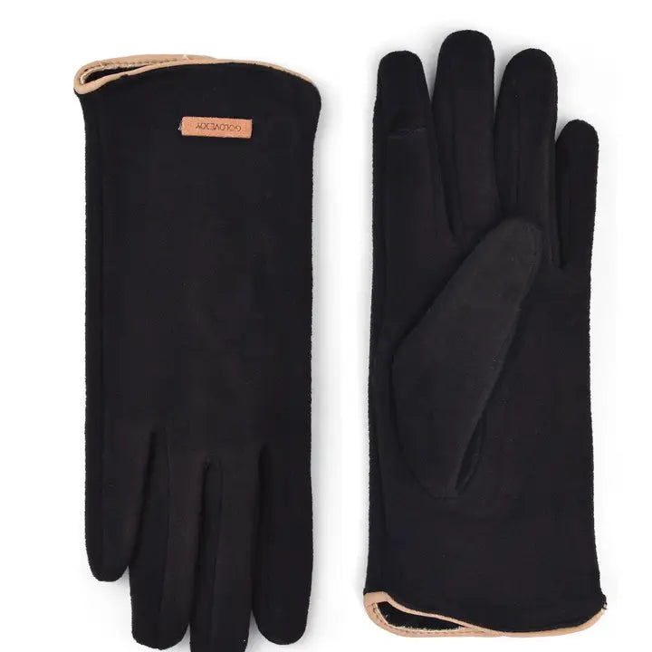 Windproof touchscreen gloves, alternate view