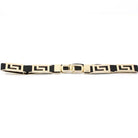 German Fuentes chain-link stretch belt in black